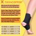 THX4Copper Ankle Bandage & Compression Socks for Plantar Fasciitis - Lightweight Breathable Support (Black 1 Pair) - Buy Online on GoSupps.com