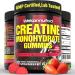 Wekannufod Creatine Monohydrate Gummies for Men & Women 5000MG Creatine Gummy Sugar Free. Boost Focus Strength and Endurance Anti-Melting Formula Vegan Gluten-Free Non-GMO (Strawberry 90 ct)