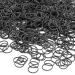 JIANYI 1200 Pack Mini Rubber Bands Soft Elastic Bands Small Tiny Hair Ties for Toddlers Kids Audits Ponytails Braids Wedding Hairstyle - Black