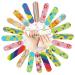 JSRQT 100 Mini Nail Files Double Sided Mini Nail Files Bulk for Natural Acrylic Fake Nails 10 Colors Emery Boards for Nails Nail Filer Professional Nail File Buffer Set Nails Accessories 180/240 Grit