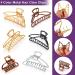 8-Piece Metal Hair Claw Clips Set - Small & Large Non-Slip Hair Claws in Gold, Silver, Black, Coffee - Buy Online on GoSupps.com