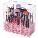 FOOCORDDY Clear Acrylic Makeup Brush Holder with Lid - Large Capacity Cosmetic Storage Organizer for Vanity - Buy Online on GoSupps.com