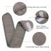 Adonop Spa Headband 9 Pack - Soft Adjustable Towel Set for Makeup and Skincare - Black/White/Gray - Buy Online on GoSupps.com