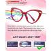 Spring Hinge Red Cateye Anti Blue Light Glasses for Women - Fashionable Big Face Gaming & Computer Eyewear - Buy Online on GoSupps.com