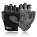 iECO Fitness Gloves Training Gloves for Strength Training Bodybuilding Weight Training Crossfit Women&Men L Black