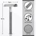 Buy Asipro Razor Planer Set - Eco-Friendly Metal Safety Razor for Men & Women | 10 Blades Plastic-Free Zero Waste - Stainless Steel Wet Shaver (X-Silver) - Buy Online on GoSupps.com