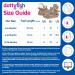Dotty Fish Cotton Baby Booties with Suede Sole - Teal Fleece Safari Animals, 0-6 Months - Buy Online on GoSupps.com