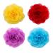LUTER 4pcs Pet Collar Flowers Multicolored Dog Flower Tie&Bow Floral Collar Charms Accessories Detachable Flower Embellishment for Cats Dogs Pets Supplies (8cm/3.14inch)
