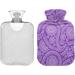 Naanle 2L Hot Water Bottle with Purple Paisley Cover - Relief for Back Pain Hand & Feet Warmer Neck Warmth & Cold Therapy - Ideal for International Shipping - Buy Online on GoSupps.com