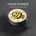 Cute Little Bee Portable Metal Pill Box - Round Mini 3-Compartment Organizer for Small Pills | Travel Essentials | Hinged Fastening Design | Black - Buy Online on GoSupps.com