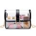 Vorspack Clear Purse - Clear Bag Stadium Approved Clear Crossbody Bag Gift for Women for Concert Sport Black