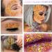 Sunnylisa Body Glitter Gel - Mermaid Sequin Sparkling Makeup with Brushes for Festivals & Parties - Buy Online on GoSupps.com
