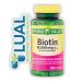 Biotin Hair/Skin/Nail Health. Includes Luall Fridge Magnetic + Spring Valley Biotin (10 000 mg - 120 SoftGels)