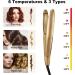 2-in-1 Twist Straightening Curling Iron - 5 Temp Settings - Hair Straightener and Curler - LED Display - Dual Voltage - A-Gold - Buy Online on GoSupps.com