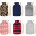 CityComfort Hot Water Bottle - Soft Fleece Cover - 2L Natural Rubber - UK Safe Tested - British Design - Multicolor - Buy Online on GoSupps.com