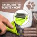 Prettypaw Professional Cat Brush Set - Optimal Care for Short & Long Hair | 100% Hygiene & Comfort with Rounded Massage Bristles - Buy Online on GoSupps.com