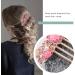 Create idea Flower Hair Comb Rhinestone Wedding Bride Headpiece Decorative Hair Accessories for Wedding Bridal French Twist Bun Full Updos Low Bun Hairstyles Pink - Buy Online on GoSupps.com