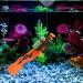 BEKECIDI 2-Pack Aquarium Decorations - Small Divers & Floating Trailer for Creative Sea Landscape - Blue & Orange - Buy Online on GoSupps.com