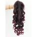 IMISSU Long Curly Claw Ponytail Clip On Hair Extension Pony Tail Hair Piece (Black Ombre Burgundy 1T118) - Buy Online on GoSupps.com