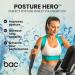 BACK Posture Hero - Adjustable Posture Corrector for Men & Women | Award-Winning Support | Fits 32-36 Inches (Pink/Turquoise S/M - Buy Online on GoSupps.com
