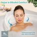 Spa Comfort Bath Pillow for Ultimate Relaxation | Back and Neck Support | Portable and Washable | 3D Air Mesh Technology | White - Buy Online on GoSupps.com