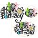 Gyufise 1Pcs Rock Happy Birthday Cake Topper Glitter Music Disco Ball Cake Pick 70's Disco Dancing Rock Cake Decoration for Rock Band Music Concert Theme Birthday Party Decorations Supplies Multi 4 - Buy Online on GoSupps.com