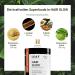 Leaf Hair Glow Capsules - Vegan Nutritional Supplement with D-Biotin Barley Grass & Deer Seeds | 90 Pieces for 45 Days | Sustainable Glass Packaging | Made in Germany - Buy Online on GoSupps.com