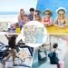 Ledoo 4Pcs Reusable Waterproof Wet Dry Bag with Zipper Pockets - Ideal for Baby, Beach, Gym & Travel - Buy Online on GoSupps.com