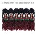 14 Inch Goddess Faux Locs Crochet Hair 6 Packs/Lot - Soft Gypsy Locs Wavy Crochet Braids Dreadlocks - 3 Tone Curly Wavy Twist Braiding Hair Extensions - African Roots Braid - 1B/99j/530 - Buy Online on GoSupps.com