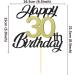 30th Birthday Cake Attachments - Sumerk Gold & Black Decoration Accessories for Party | 1 Pack - Buy Online on GoSupps.com