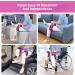 Hoomtree Leg Lifter Strap Set of 2 for Limited Mobility Thigh Lifter Strap with Padded Grip and Loop Knee Hip Surgery Recovery Aids for Disabled Eldly Get in and Out of Bed Car Wheelchair 2 pack Pink - Buy Online on GoSupps.com