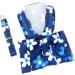 Paidful Dog Harness Dress for Small Dogs & Cats | Colorful Flower Tutu & Leash | Breathable Pet Clothing for Mini Puppies Chihuahuas & Yorkies | Spring Blue Size L - Buy Online on GoSupps.com