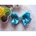 PrettyBoutique 4.5 Inches Girls Rhinestone Satin Hair Bow Alligator Clip (Teal) - Buy Online on GoSupps.com