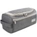 Pantheon Men's Toiletry Bag - Toiletry Organizer Wash Bag Hanging Dopp Kit Shaving Kit Travel for Bathroom Shower (Grey)