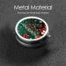Portable Metal Pill Box - Round Mini 3-Compartment for Small Pills - Ideal for Travel - Christmas Trees Design - Buy Online on GoSupps.com