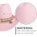 Gossifan Pink Western Cowboy Cowgirl Fedora Hat with Y-Tassel - Medium | Unisex Style - Buy Online on GoSupps.com
