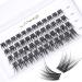 LANKIZ Cluster Lashes - Individual DIY Eyelash Extension Wisps at Home - Featherlight Synthetic Reusable Artificial False Eyelashes Cluster Multipack- Soft Faux Mink Lash Clusters(Honey 10-16 mm C Curl)