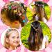 100PCS Baby Girls Hair Claw Clips - Cute Tiny Hair Accessories for Kids & Toddlers - Flower Hair Decorations for Thick Hair - Buy Online on GoSupps.com