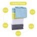 Cute Castle Ultra -Soft Baby Washcloths 16 Pack - Gentle on Sensitive Skin - Super Absorbent - 9x9 Inch - White/Grey/Yellow/Aquamarine - for Girls and Boys - Buy Online on GoSupps.com
