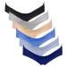 Intimate Portal Maternity Knickers | Pregnancy Postpartum Underwear | Under Bump Cotton Bikini Pants 12 6-pk Midnight Shore