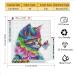 Diamond Painting Kit - Colorful Butterfly Kiss Cat 5D Gem Art Puzzle - 11.8x11.8 inch - DIY Craft Embroidery for Wall Decor - Buy Online on GoSupps.com