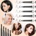 2 Pieces Waterproof Retractable Eyebrow Pencil with Brush - Long Lasting, Sweat-proof, Smudge-Proof Brow Makeup Kit in Brown - Buy Online on GoSupps.com