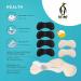 biped HEALTH Heel Pads - 4 Pairs Self-Adhesive Shoe Cushions for Big Shoes & Heel Pain Relief - Breathable Blister Protectors (Champagne/Black) - International Shipping - Buy Online on GoSupps.com