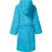 Erwin Mller Children's Bathrobe - Soft 100% Cotton Turquoise with Zipper Hood & Binding Belt - Size 86/92 - Buy Online on GoSupps.com