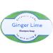 Eclectic Lady Ginger Lime Shampoo Soap Bar with Pure Argan Oil Silk Protein Honey Protein and Extracts of Calendula Flower Aloe Carrageenan Sunflower - 4 oz Bar