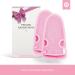 Lowell Peeling Gloves Set - 2 Exfoliating Gloves for Body & Face Bonus Guide & Suction Cups - Pink - Buy Online on GoSupps.com