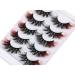 Kiromiro Fluffy Mink Wispy Colored Red Strip Lashes Pack - 2 Red - Buy Online on GoSupps.com
