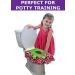 Mighty Clean Baby Folding Travel Potty Seat - Portable Non-Slip Toilet Training Seat for Toddlers with Reusable Travel Pouch - Buy Online on GoSupps.com