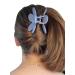 2 Pack Jumbo Flower Claw Hair Clips - Non-Slip Matte Finish - Dark Pink and Teal - Buy Online on GoSupps.com