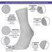 Crew Cotton Diabetic Socks for Men and Women - Size 13-15, Black (6 Pairs) - Buy Online on GoSupps.com